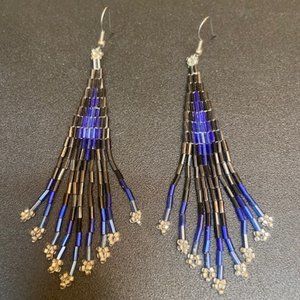 HANDMADE Native Beaded Pierced Earrings